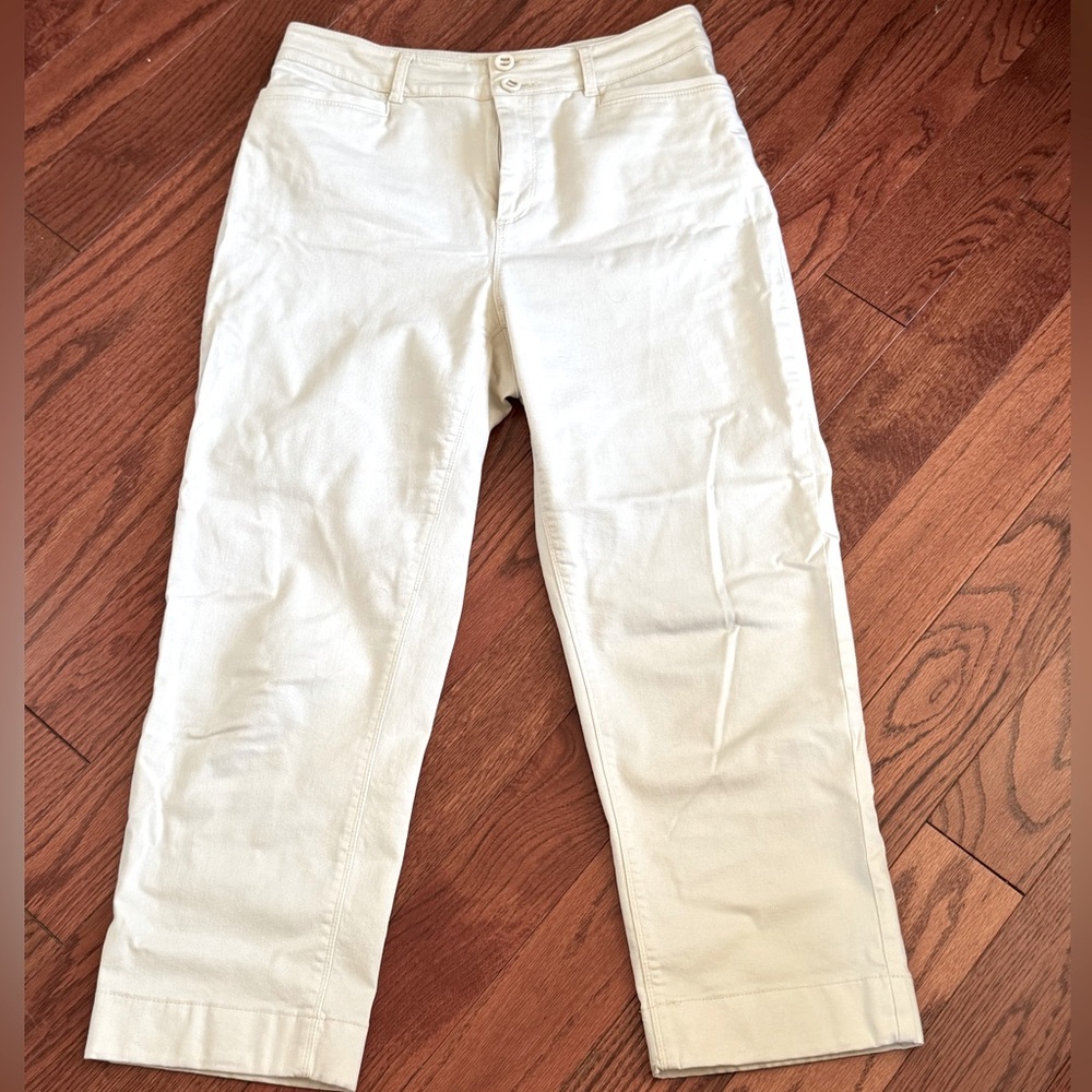 Ann Taylor Loft High Rise Petite Straight Cropped Pants